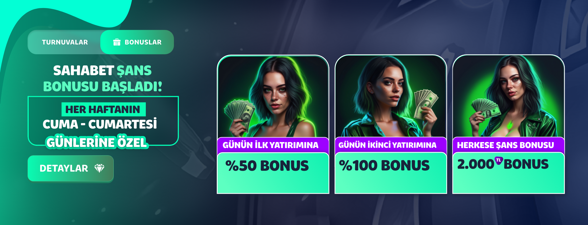 Çevrim şartsız deneme bonusu veren siteler